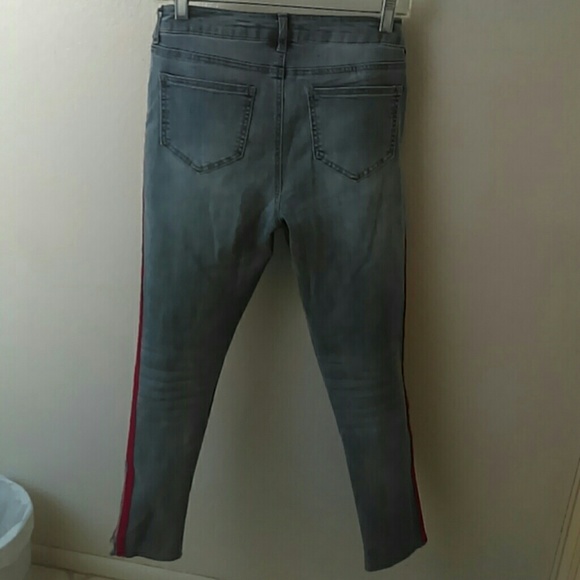 Red Stripe Jeans - Picture 4 of 4